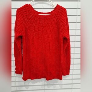 Womens red sweater